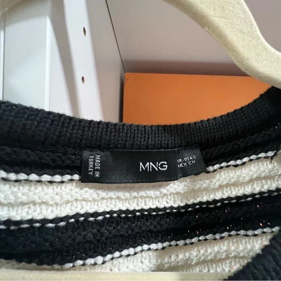 {Mango} Striped Cardigan with Jewel Buttons - Size S - Picture 9 of 12